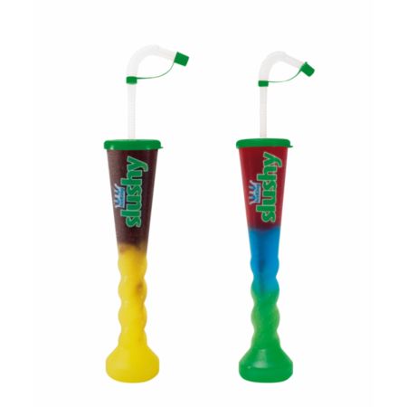 Slushy-Kielich L, z dekielkiem i słomką - karton 50 kpl.