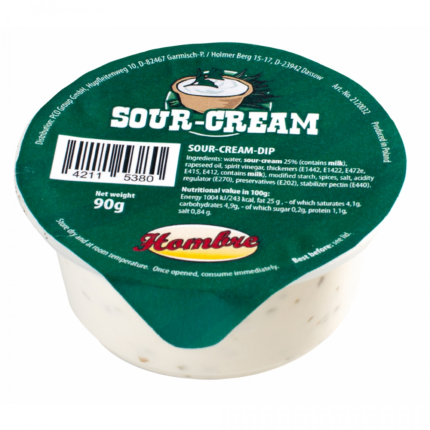 Portionsbecher Sour-Cream 48x90gr /Karton