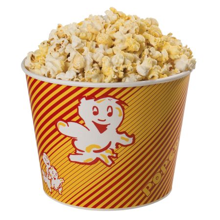 Kubek do popcornu gr. 3 żółto-czerwony (bez PE) , karton 300szt.