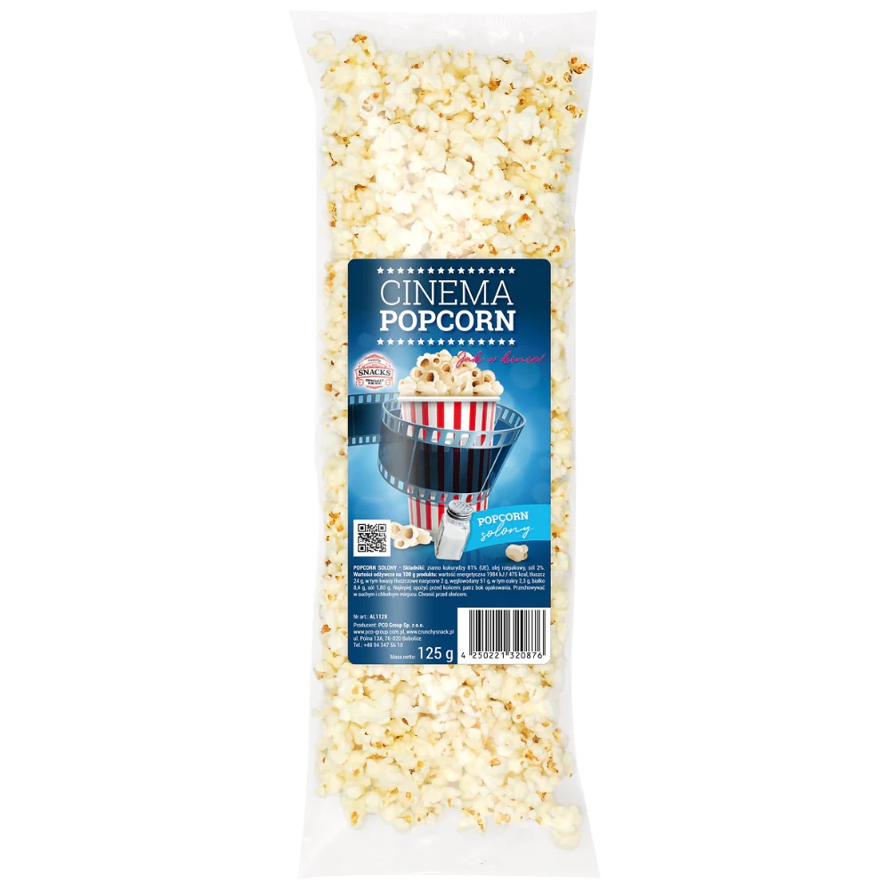 Popcorn solony - woreczek 125 g