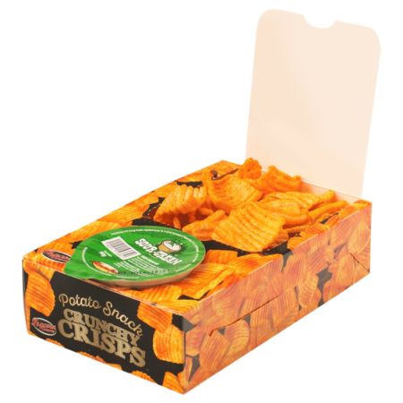 Potato Snacks Crunchy Crisps Box 1 Dip 250 St./Ka.