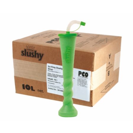 IceKing Slushy syrop Zielone Jabłuszko - karton 10L