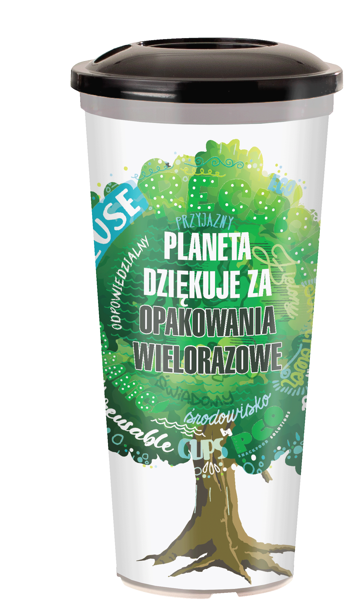 Kubek IML wielokrotenego użytku 0,5L - Drzewko 250 szt/kart